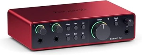 Focusrite Scarlett 2i2 4ta Generación – Interfaz de Audio USB - Imagen 4