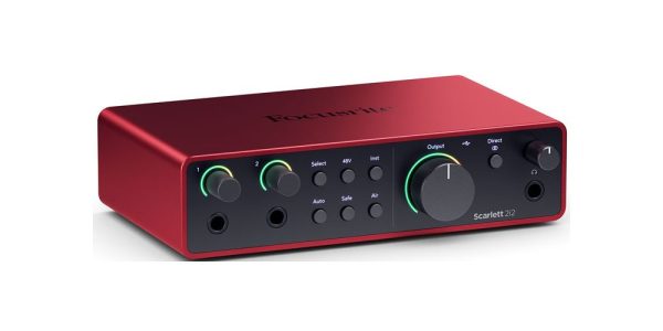 Focusrite Scarlett 2i2 4ta Generación – Interfaz de Audio USB - Imagen 2