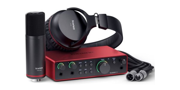 Focusrite Scarlett 2i2 Studio 4ta Gen – Interfaz de audio USB-C