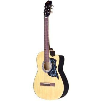 Guitarra acústica California con cuerdas de nylon ideal para estudiantes.