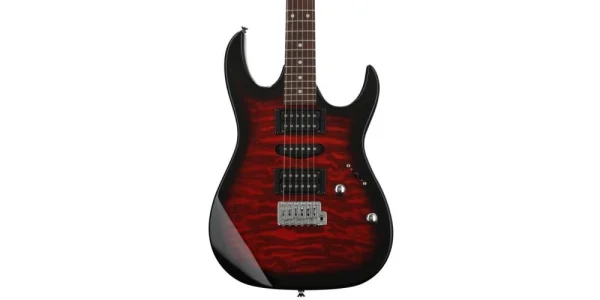 Ibanez GRX70QA-TRB Guitarra Eléctrica Transparent Red Burst - Imagen 3
