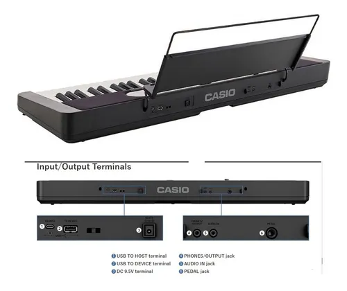 Teclado Casio CT-S410C2 Casiotone - Black - Imagen 3