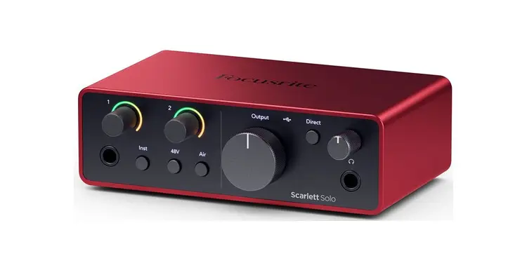 Focusrite Scarlett Solo 4rd Gen Interface de Audio - Imagen 2