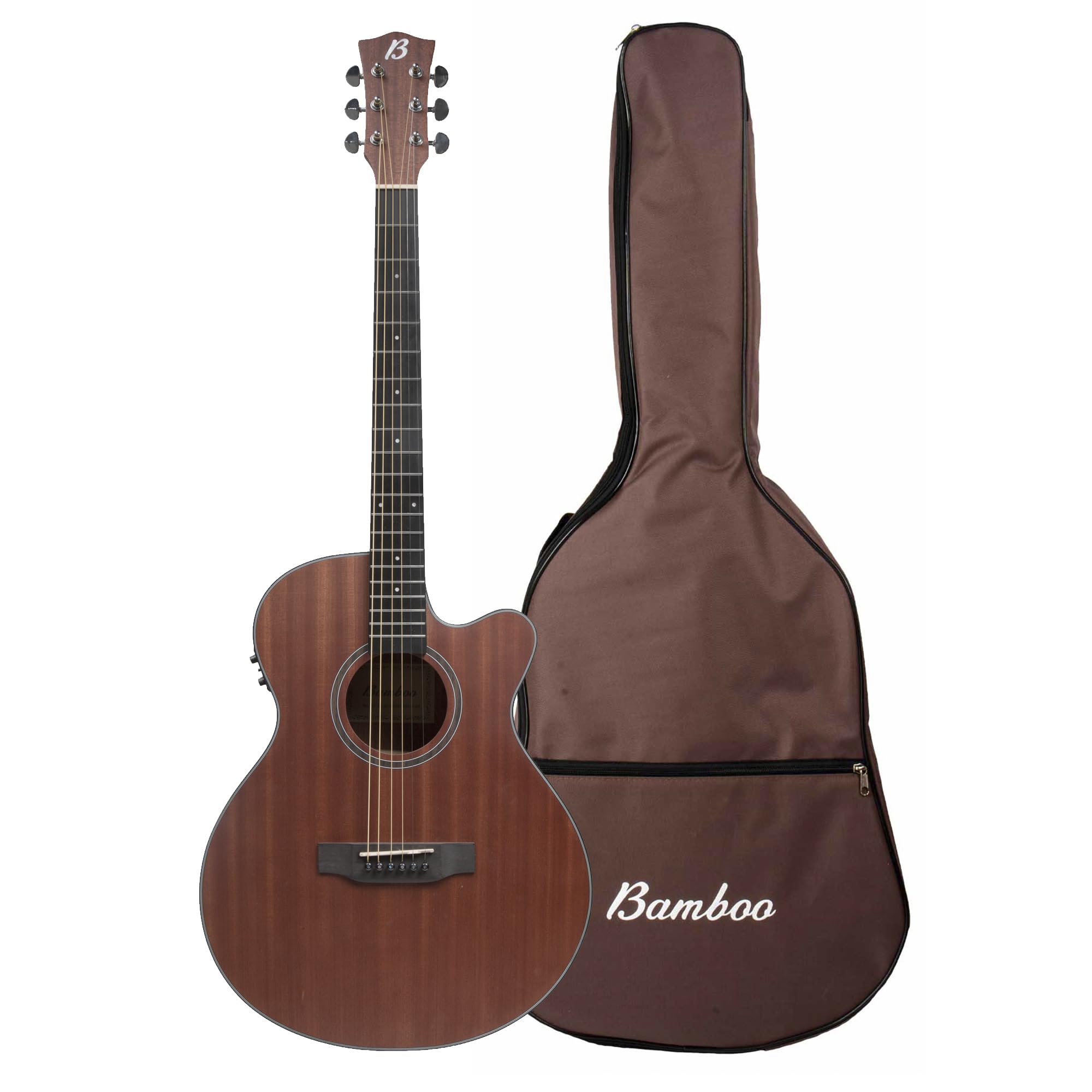 Guitarra Electroacústica Stage Koa 40″- Incluye Funda Acolchada - Imagen 2