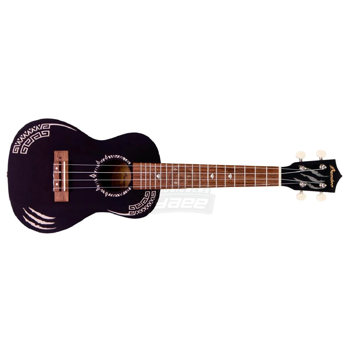 Ukulele Bamboo U-23 Panther-s Concierto Sapele Con Funda - Imagen 4