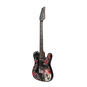 Guitarra Eléctrica Bamboo ZYCAST T-Style Santa Calavera